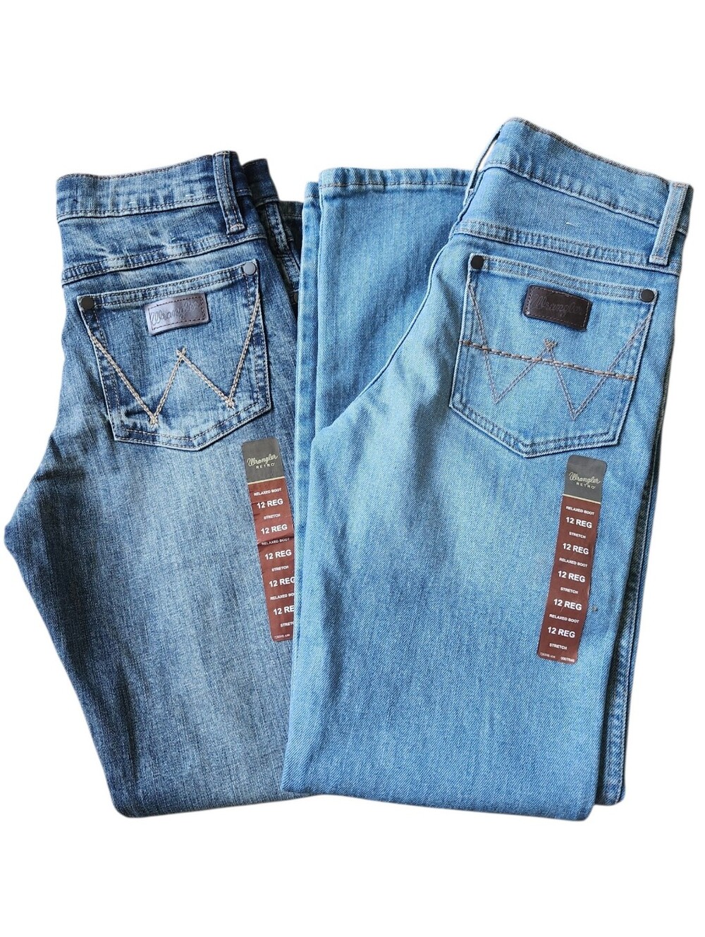Wrangler Retro Youth Relaxed Boot Jeans. Lot of 2. Sz. 12